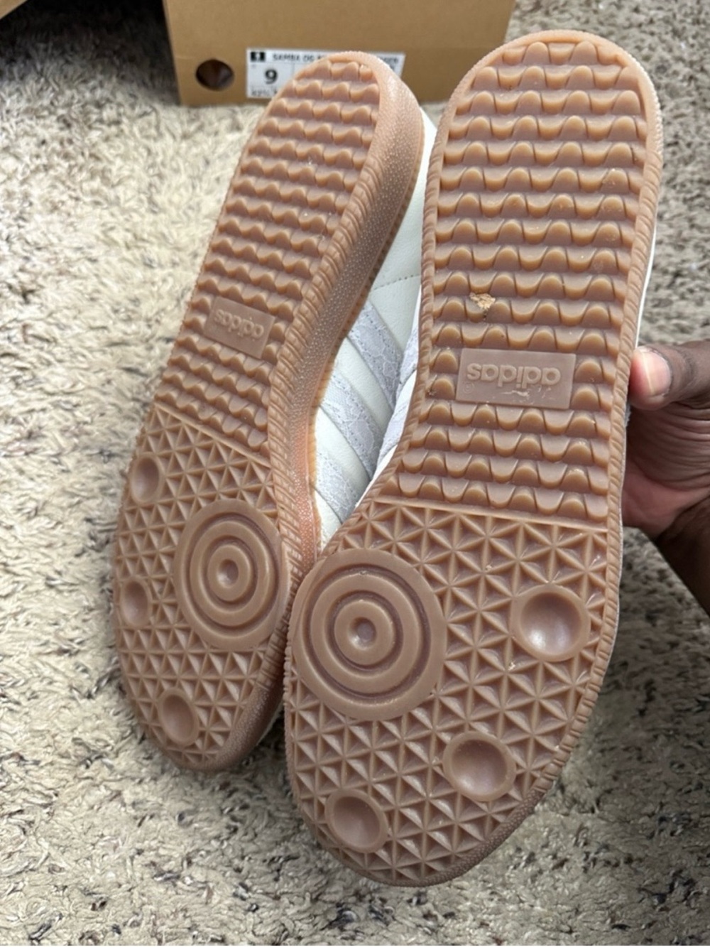 adidas x Naked Copenhagen Samba OG Lace Cream White Off White Sneaker JI3993 W10 - Picture 10 of 16